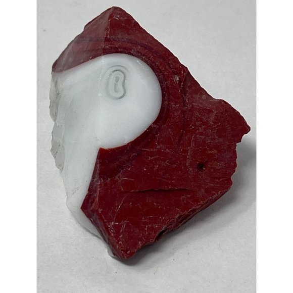 Other - Multicolor Layered Swirl Ruby Cranberry Milk Glass Slag Glass Cullet #SM2393